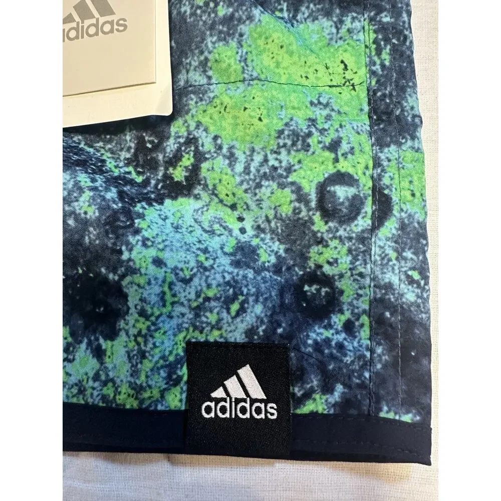 NWT Adidas Parley Ocean Plastic Swim Trunks Shorts Men’s Small Blue Green HC8542